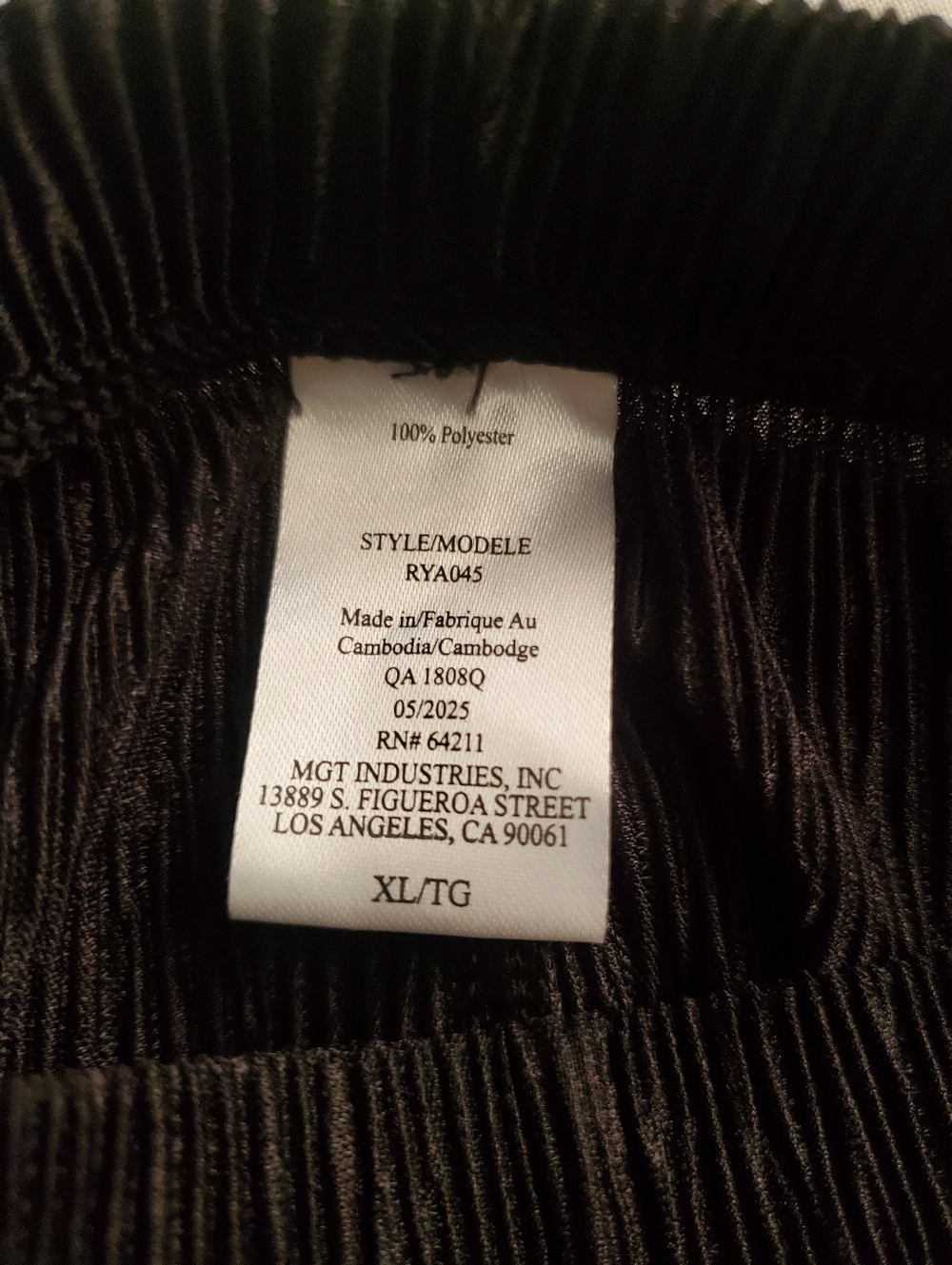 Midnight Bakery PAJAMA SET BLACK XL